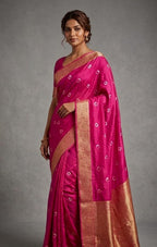 Pink Banarasi Saree