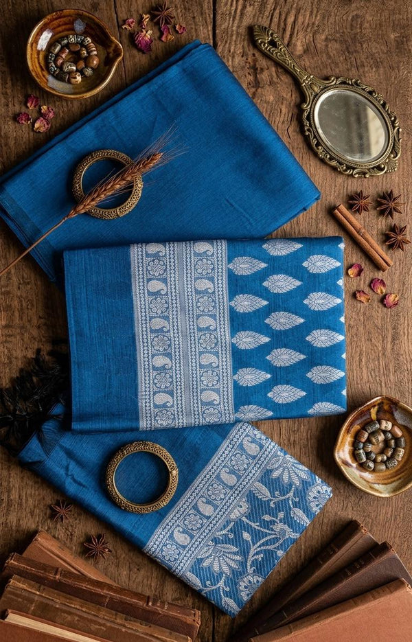 Blue Banarasi Suit