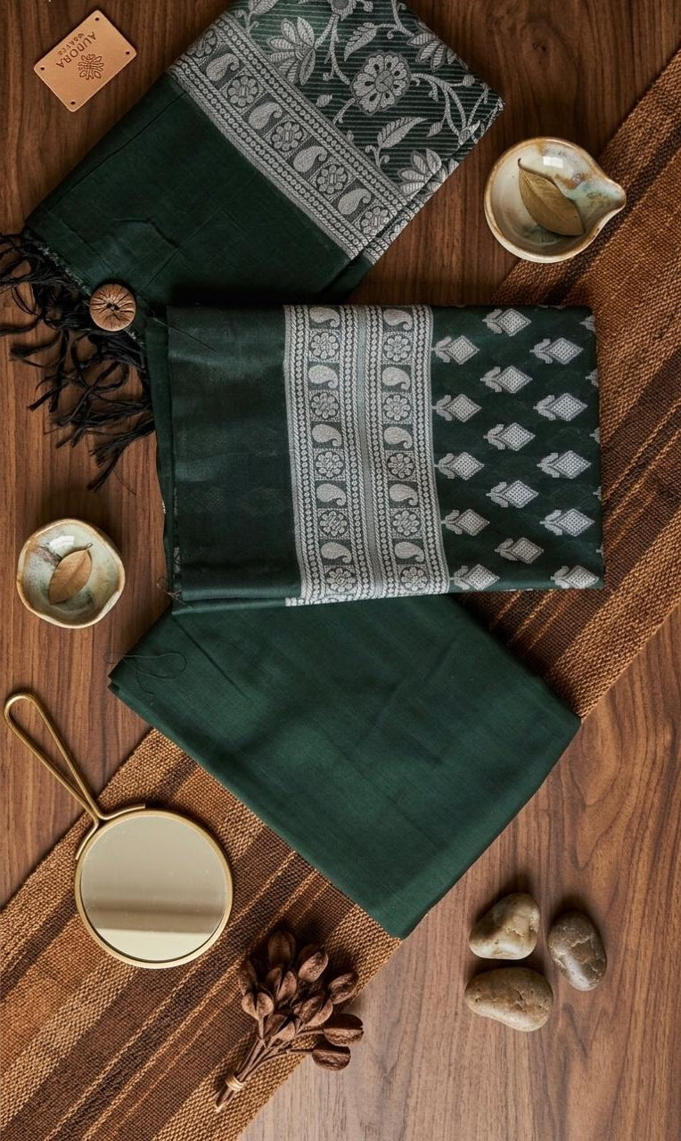 Emerald Green Banarasi Suit